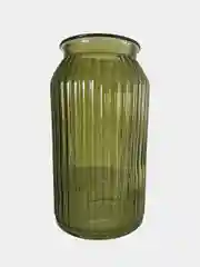 Зелёный хаки ваза стеклянная