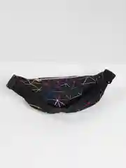 Черный сумка поясная, женская, светоотражающая
