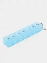 Таблетница На неделю с цепочкой русские буквы, 7 секций, микс, органайзер для таблеток