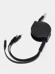 Черный кабель для быстрой зарядки USB Type-C Micro Lightning, для автомобиля