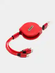 Красный кабель для быстрой зарядки USB Type-C Micro Lightning, для автомобиля
