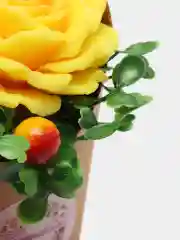 Желтый мыло в виде розы в стакане, подарочный набор" Роза",подарок