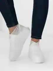 Белый многоразовые силиконовые бахилы "Waterproof Silicone", детские и взрослые