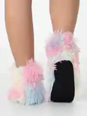 Розовый угги ,обувь домашняя, радужные