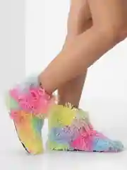 Голубой угги ,обувь домашняя, радужные