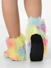 Голубой угги ,обувь домашняя, радужные