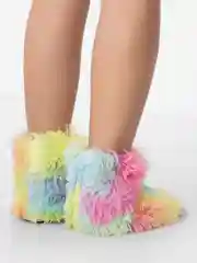 Голубой угги ,обувь домашняя, радужные