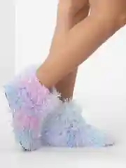 Конфетный угги ,обувь домашняя, радужные