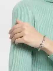 Серебряный женский браслет на руку