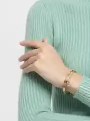 Золотой женский браслет на руку