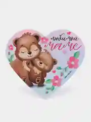 Пастельно-коралловый магнит на холодильник / Подарок сувенир