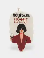 Алый свеча для торта "Прикол", на день рождение, 5 х 8,5 см