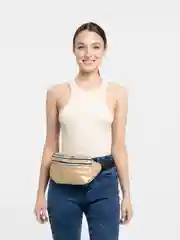 Голубой сумка поясная, женская, светоотражающая