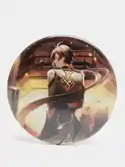 Серый набор круглых значков аниме игра "Genshin Impact", 44 мм, пин металлический, брошь