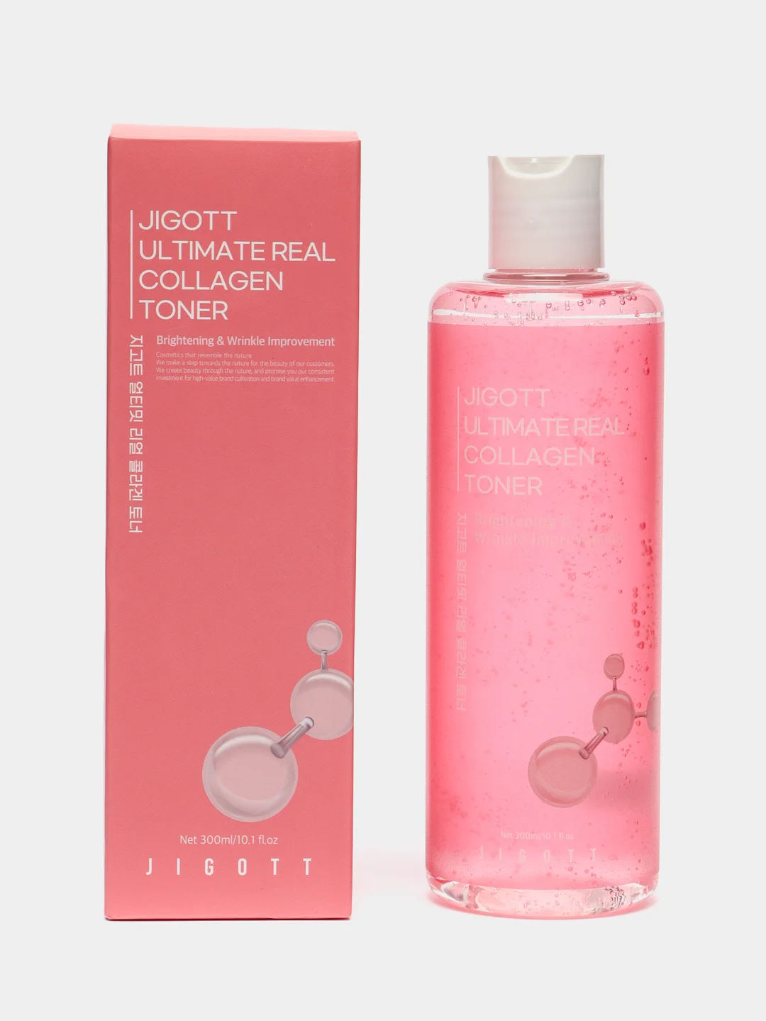 Тонер для лица антивозрастной с коллагеном Jigott Ultimate Real Collagen Toner, 300 мл