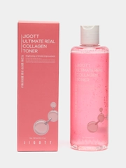 Тонер для лица антивозрастной с коллагеном Jigott Ultimate Real Collagen Toner, 300 мл