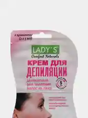 Крем  деликатный для удаления волос на лице Lady"s Comfort Naturals, для депиляции, 10 мл