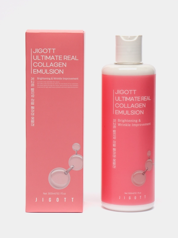 Эмульсия антивозрастная с коллагеном Jigott Ultimate Real Collagen Emulsion, 300 мл