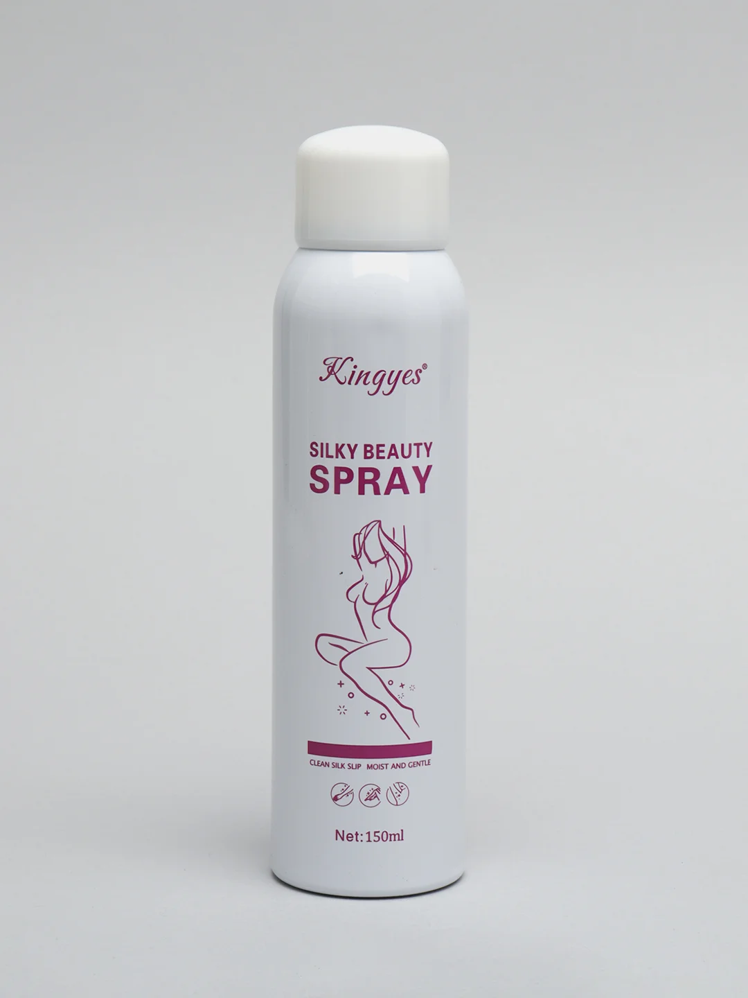 Белый пенка-крем-спрей депилятор Kingyes Silky Beauty. спрей для удаления волос. депиляции