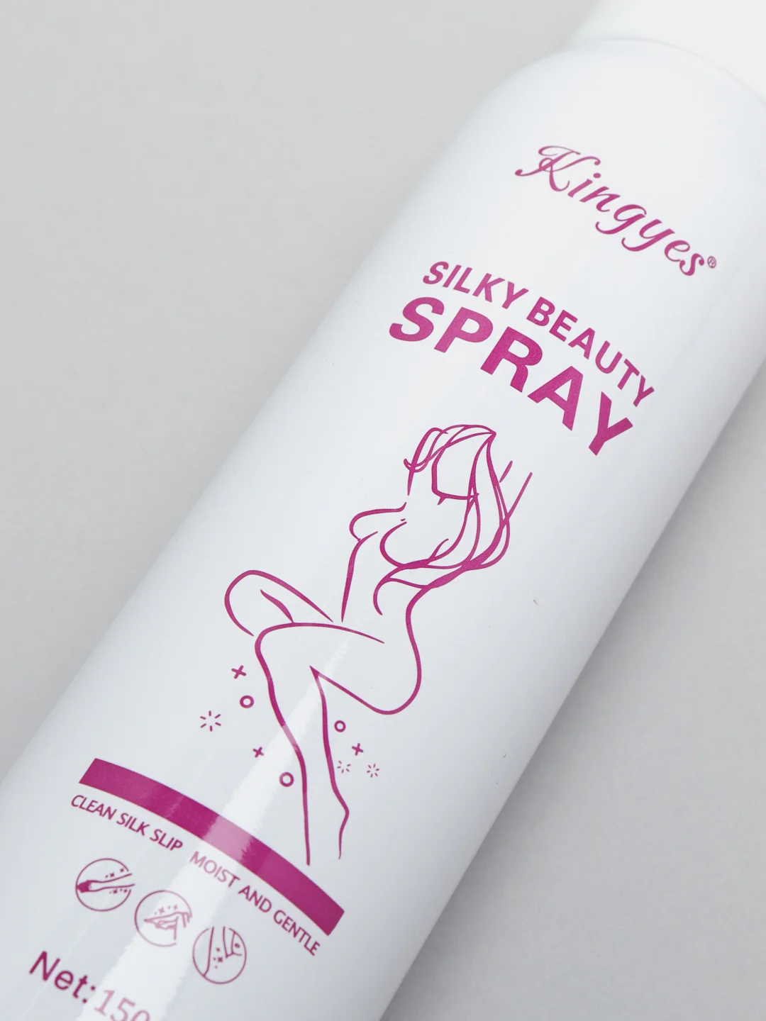 Белый пенка-крем-спрей депилятор Kingyes Silky Beauty. спрей для удаления волос. депиляции