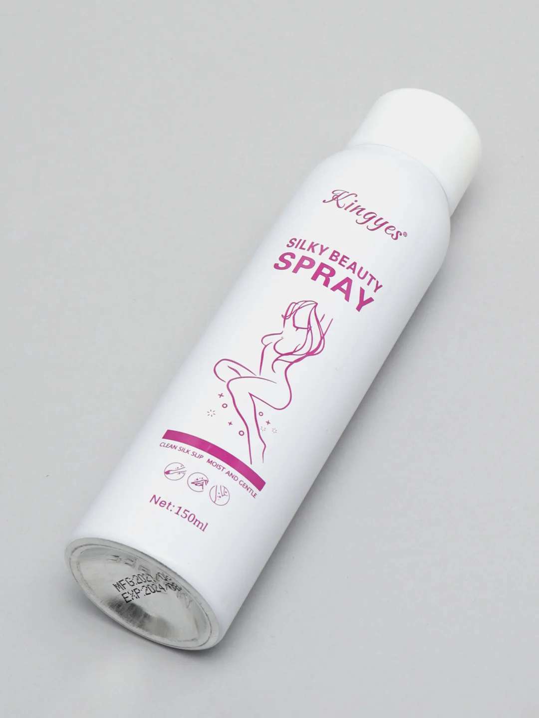 Белый пенка-крем-спрей депилятор Kingyes Silky Beauty. спрей для удаления волос. депиляции