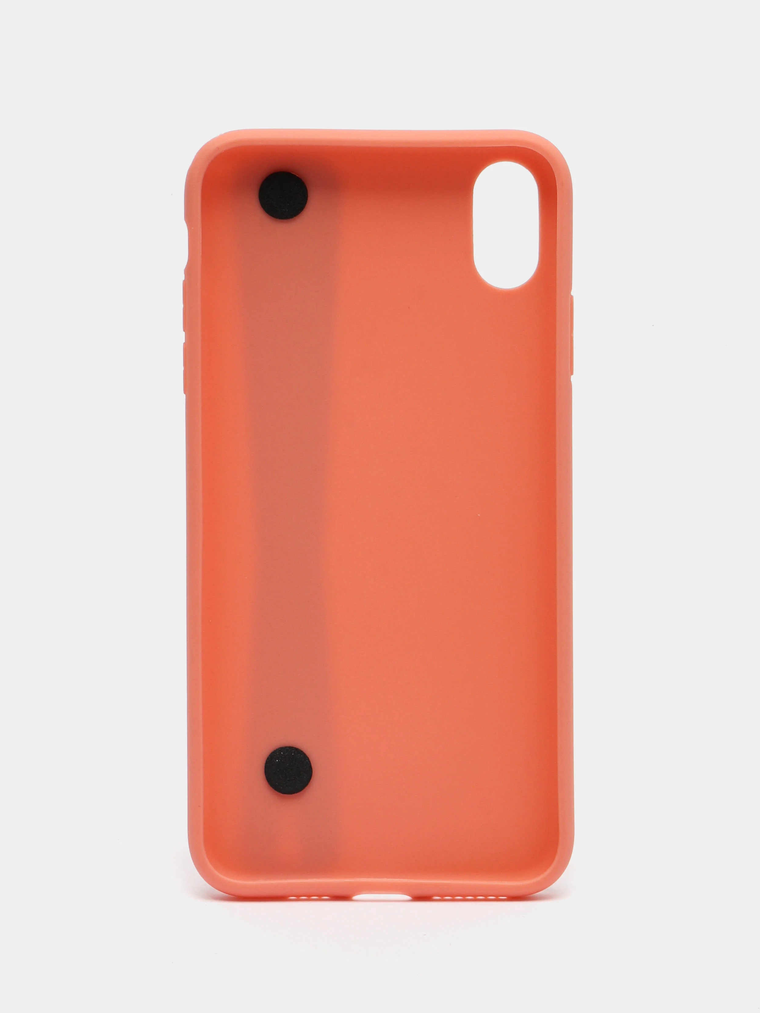 Коралловый чехол для Apple iPhone XS Max силиконовый, с ручкой