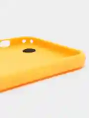 Желтый чехол для Apple iPhone XS Max силиконовый, с ручкой