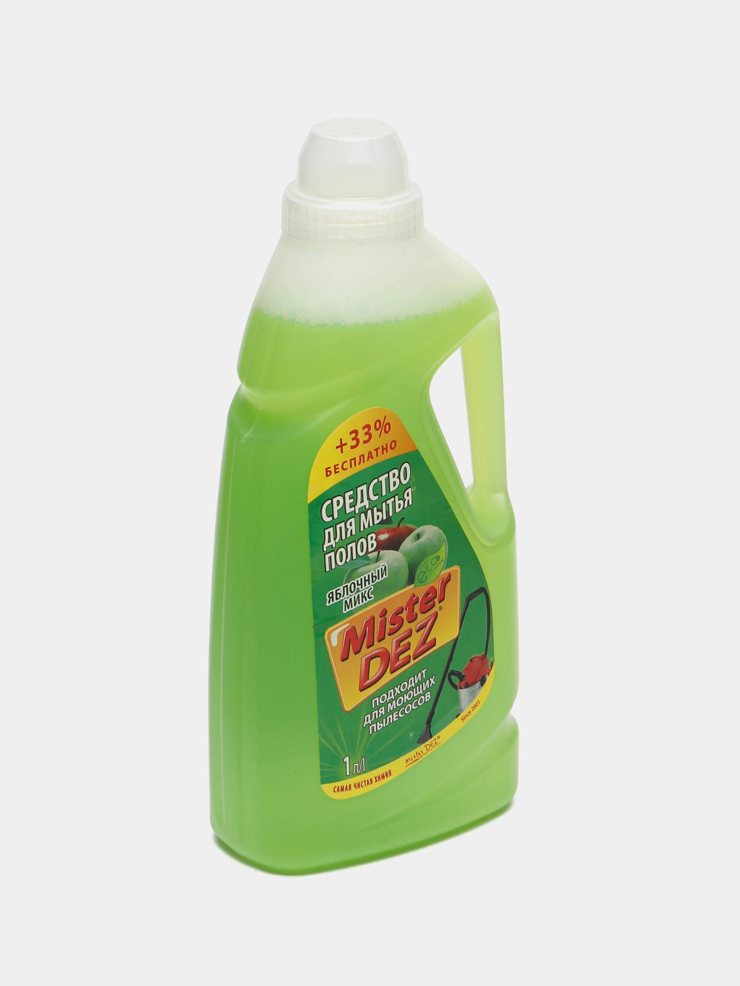 Средство для мытья полов Mister Dez Eco-Cleaning "Яблочный микс", 1 л