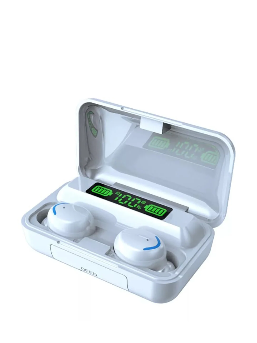 Черный беспроводные наушники TWS F9-5 2200 мА/ч, c функцией powerbank