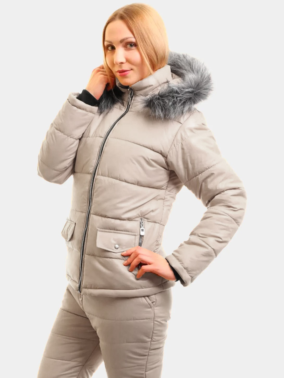 Костюм зимний Женский Siberia Lady ткань Breathable цвет Серый/Голубой