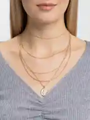 Бронзовый многослойное колье