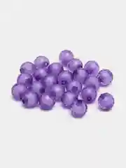 Фиолетовый бусины, круглые, акриловые, граненые, 50 штук