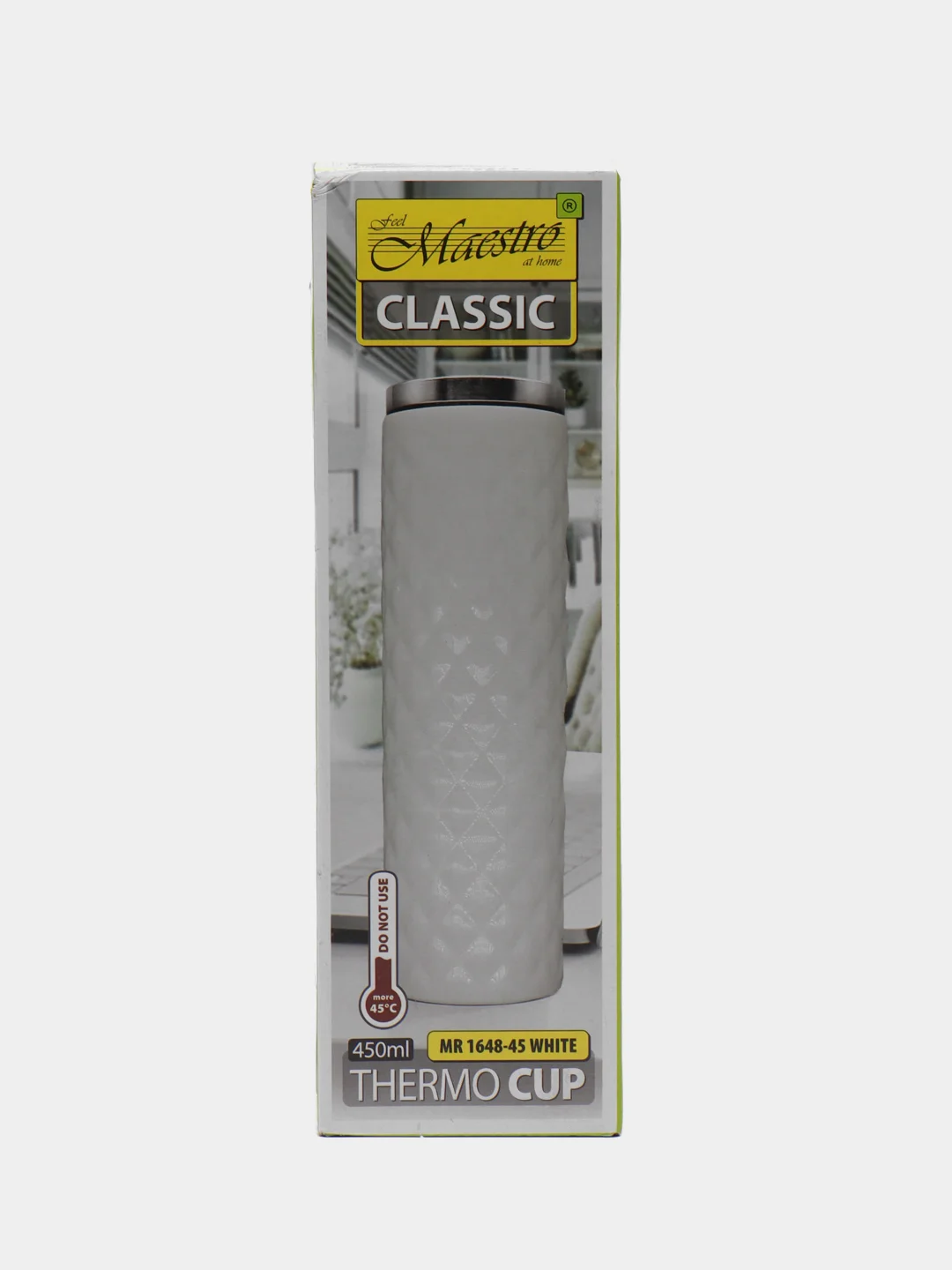 Термокружка Maestro MR-1648-45-WHITE 0.45л