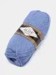 Голубой пряжа Alize Lanagold, комплект 2 штуки, 3 штуки, 49% шерсть, 51% акрил, 100 г, 240 м, Ч2