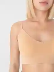 Бежевый комплект белья