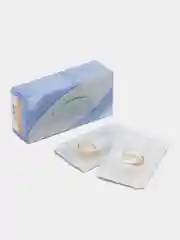 Горчичный цветные контактные линзы, без диоптрий, 2 штуки