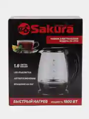 Черный чайник электрический Sakura SA-2723BK, 1.8 л