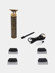 Машинка для стрижки Shuke SK-8017, золотой (Триммер для стрижки)