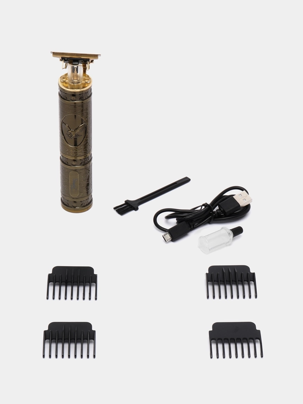 Машинка для стрижки Shuke SK-8017, золотой (Триммер для стрижки)