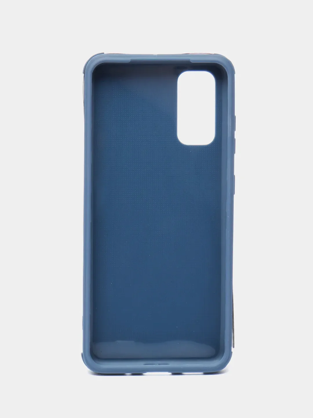 Синий чехол усиленный с рамкой для Samsung Galaxy S20, силиконовый