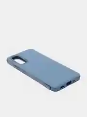 Синий чехол усиленный с рамкой для Samsung Galaxy S20, силиконовый