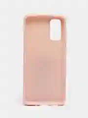 Розовый чехол усиленный с рамкой для Samsung Galaxy S20, силиконовый
