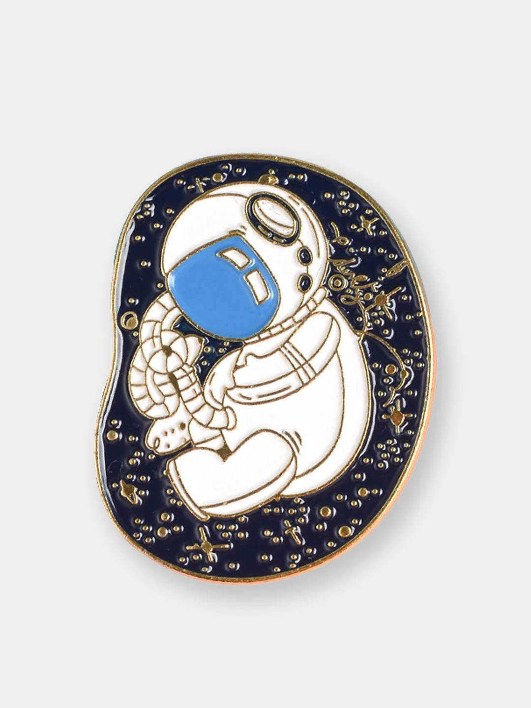 Золотой пин металлический на булавке "Космос" Cosmonaut, значок на одежду, брошь