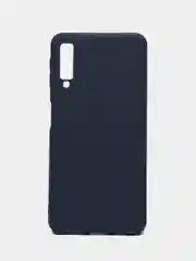 Синий чехол для Samsung Galaxy A7 2018, А750 (Самсунг Галакси А7), прозрачный