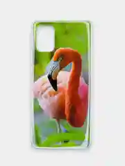 Зеленый чехол Samsung Galaxy A51 (Самсунг Галакси А51) силиконовый с рисунком
