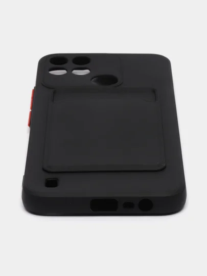 Прозрачный чехол с отделением для пластиковой карточки REALME C21Y
