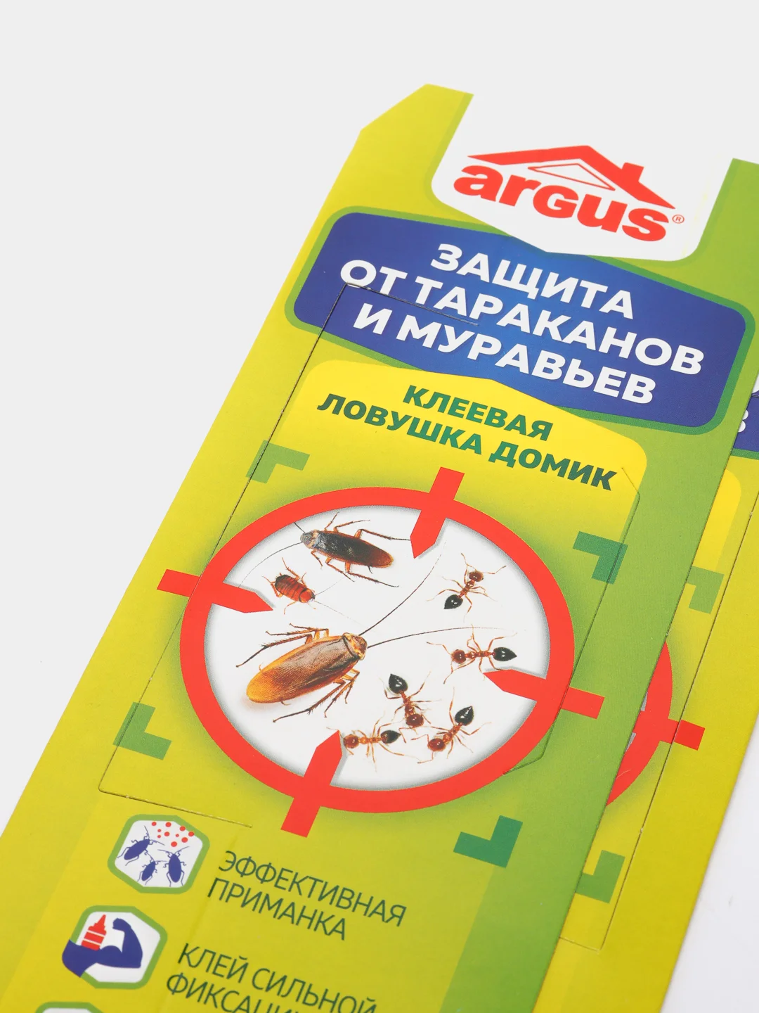 Клеевые ловушки (домики) Аргус ARGUS с приманкой от тараканов и муравьев