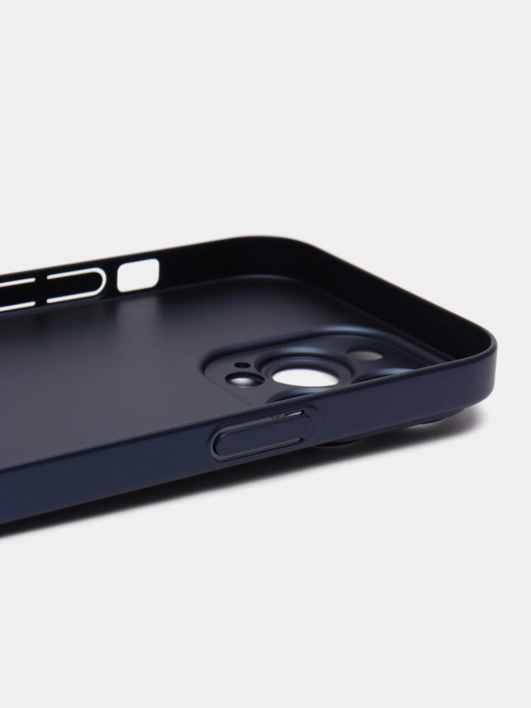 Синий чехол для iPhone 13, 13 Pro, 13 Pro Max / 12, 12 Pro, с защитой камеры для айфона, жесткий