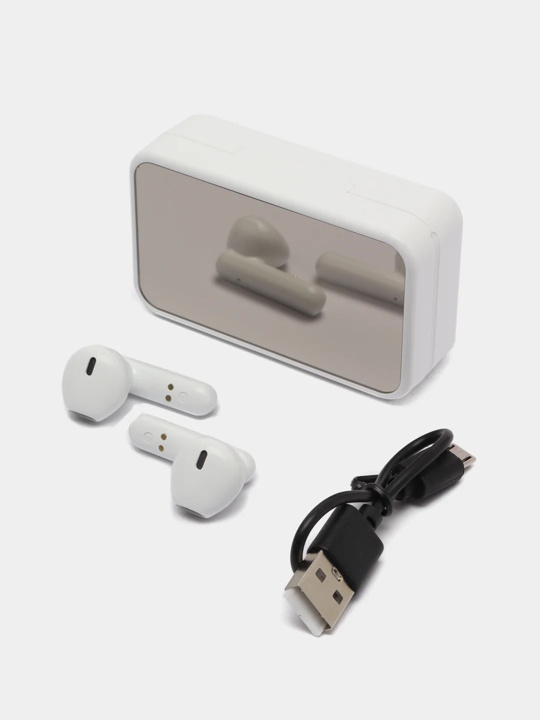 Белый беспроводные наушники S20 TWS с power bank
