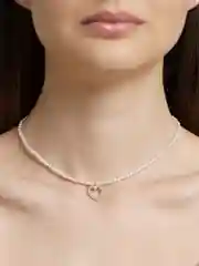 Жемчужный чокер "Сердце"